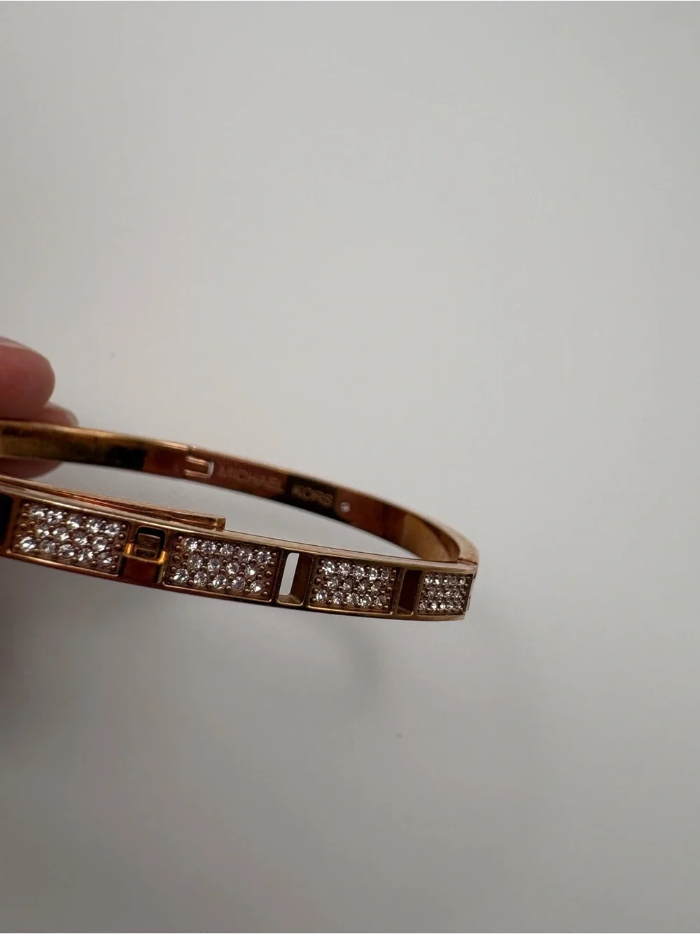 Michael Kors Rose Gold Pavé Link Bracelet